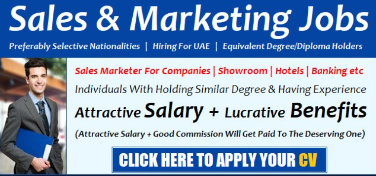 Sales & Marketing Jobs in Dubai