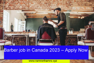 Barber job in Canada